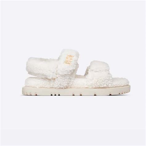 Dioract Sandal White Shearling 